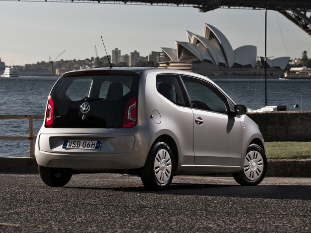 Обои картинки фото автомобили, volkswagen, светлы, au-spec, 2012г, up, 3-door