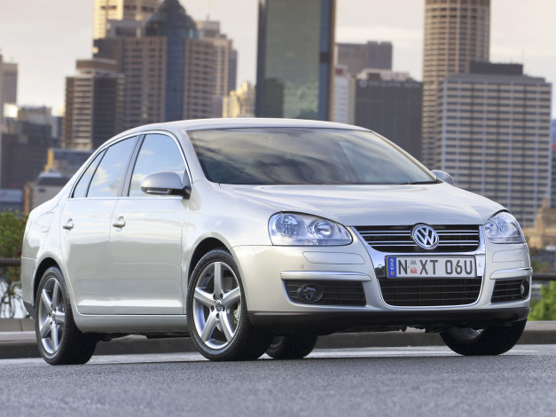 Обои картинки фото автомобили, volkswagen, typ, 1k, au-spec, jetta, светлый