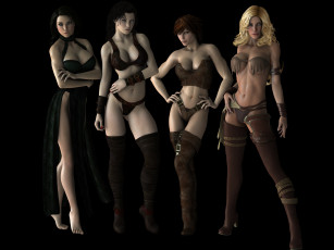 Картинка 3д+графика люди+ people фон взгляд девушки