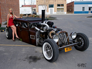 Картинка автомобили -авто+с+девушками ratrod