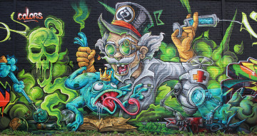 Картинка разное граффити стена рисунок