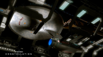 Картинка star+trek+constellation видео+игры космический корабль полет вселенная