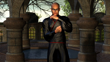 Картинка 3д+графика люди+ people поза фон мужчина взгляд