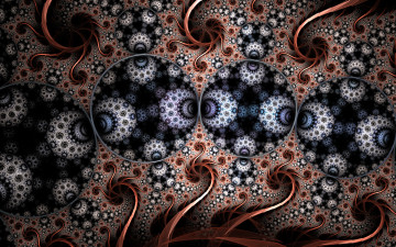 Картинка 3д+графика фракталы+ fractal цвета фон узор