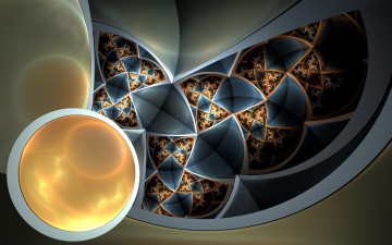 Картинка 3д+графика фракталы+ fractal цвета фон узор