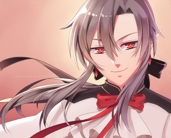 Обои картинки фото аниме, owari no seraph, вампир, фаред, арт, последний, серафим