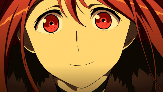 Обои картинки фото maoyuu maou yuusha, аниме, взгляд, фон, девушка