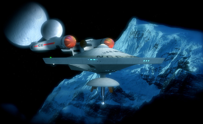 Обои картинки фото космос, арт, космический, корабль, полет, вселенная, планета