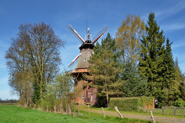 Обои картинки фото разное, мельницы, ветряк, мельница