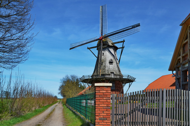 Обои картинки фото разное, мельницы, ветряк, мельница