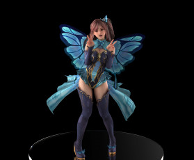 Картинка 3д+графика эльфы+ elves фея фон взгляд