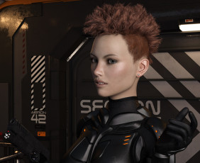 Картинка 3д+графика фантазия+ fantasy фон взгляд девушка