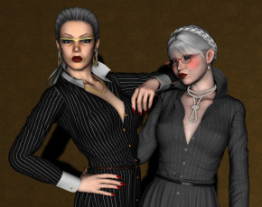 Картинка 3д+графика люди+ people фон взгляд девушка