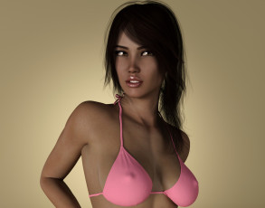 Картинка 3д+графика люди+ people фон взгляд девушка