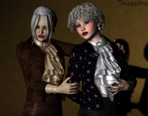 Картинка 3д+графика люди+ people взгляд девушка фон