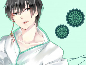 Картинка аниме hoozuki+no+reitetsu hakutaku