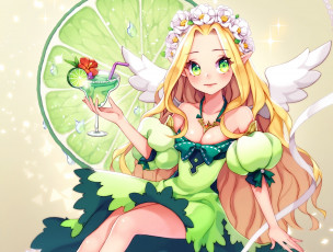 Картинка аниме ангелы +демоны девушка