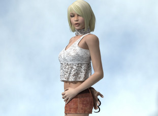 Картинка 3д+графика люди+ people фон взгляд девушка