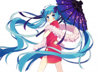 Картинка аниме vocaloid hatsune miku