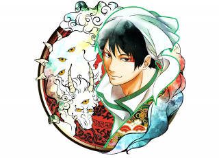 Картинка аниме hoozuki+no+reitetsu hakutaku