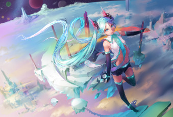 Картинка аниме vocaloid hatsune miku
