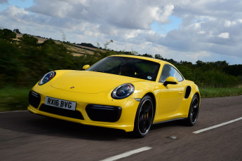 Картинка автомобили porsche 991 turbo uk-spec 911 2016г coupe