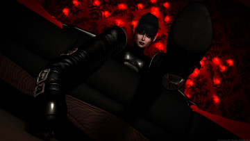 Картинка 3д+графика люди+ people взгляд фон девушка