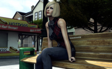 Картинка 3д+графика люди+ people девушка взгляд фон