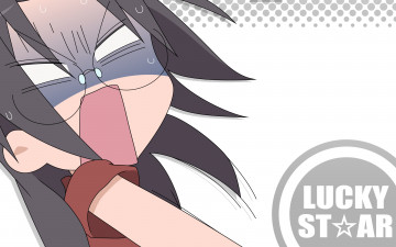 Картинка аниме lucky+star фон взгляд девушка