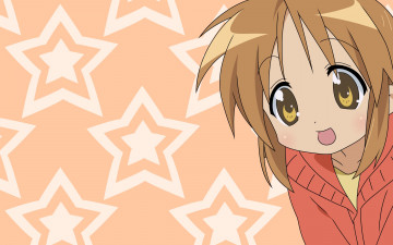Картинка аниме lucky+star фон взгляд девушка