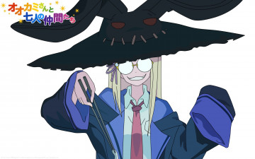 Картинка аниме ookami-san+to+shichinin+no+nakama-tachi девушка взгляд фон