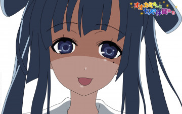 Картинка аниме ookami-san+to+shichinin+no+nakama-tachi девушка взгляд фон