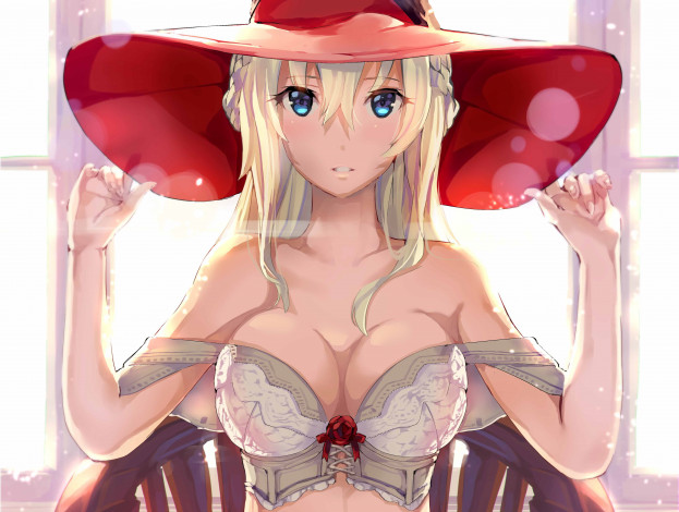 Обои картинки фото аниме, kantai collection, warspite