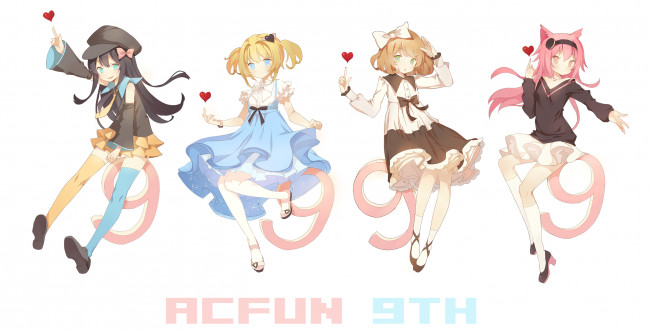 Обои картинки фото аниме, unknown,  другое, девочки