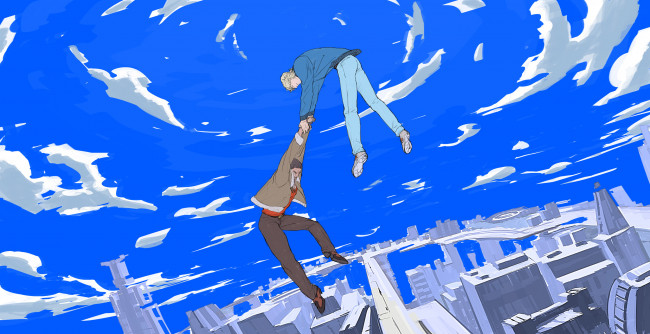 Обои картинки фото аниме, tiger and bunny, парни