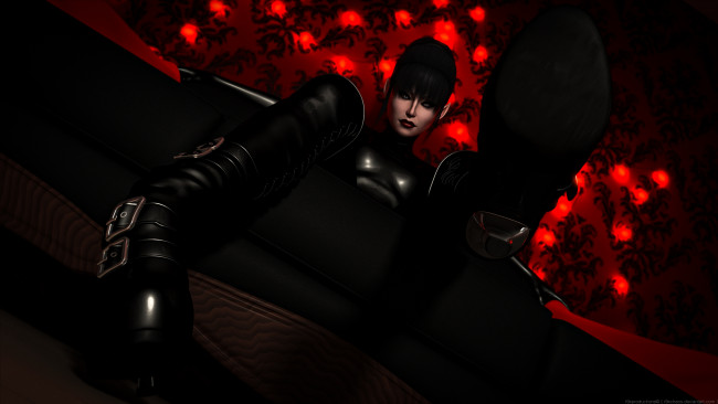 Обои картинки фото 3д графика, люди , people, взгляд, фон, девушка