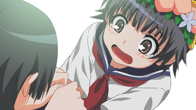 Обои картинки фото аниме, toaru majutsu no index, фон, взгляд, девушка