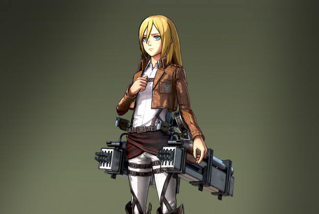 Обои картинки фото аниме, shingeki no kyojin, девушка