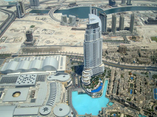 Картинка tallest+bulding +burj+khalifa +dubai города дубай+ оаэ простор