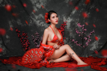 Картинка девушки -unsort+ азиатки взгляд лицо