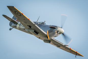 Картинка spitfire авиация боевые+самолёты истребитель