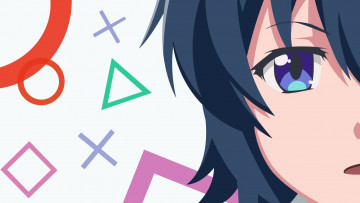 обоя аниме, gamers, взгляд, фон, девушка