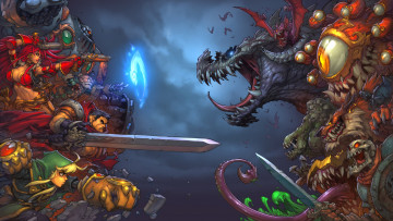 Картинка battle+chasers +nightwar видео+игры action nightwar battle chasers ролевая