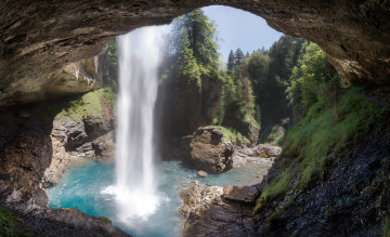 Картинка природа водопады простор