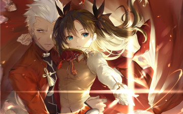 Картинка аниме fate stay+night рин арчер