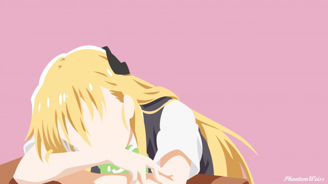 Обои картинки фото аниме, gasaraki, взгляд, фон, девушка