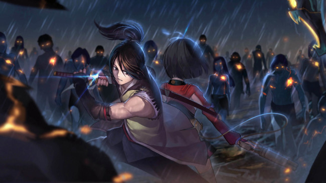 Обои картинки фото аниме, koutetsujou no kabaneri, mumei, kabaneri, железной, крепости, seinen, koutetsujou, no