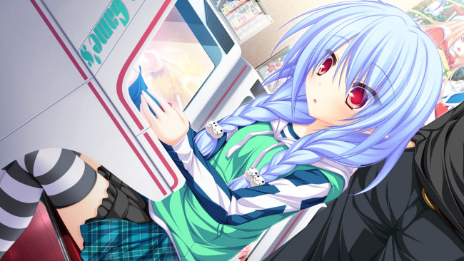 Обои картинки фото аниме, lunaris filia, девушка, фон, взгляд