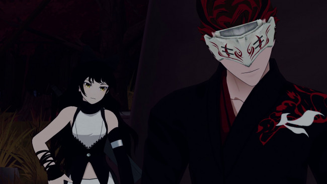 Обои картинки фото аниме, rwby, двое