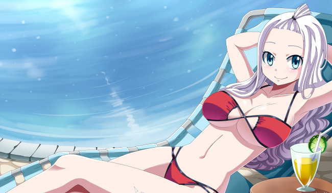 Обои картинки фото аниме, fairy tail, mirajane